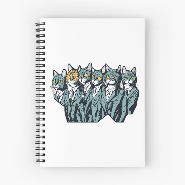 Item preview, Suave Cat Ensembles: Stylish Cats in Suits Art designed and sold by FashionRex.
