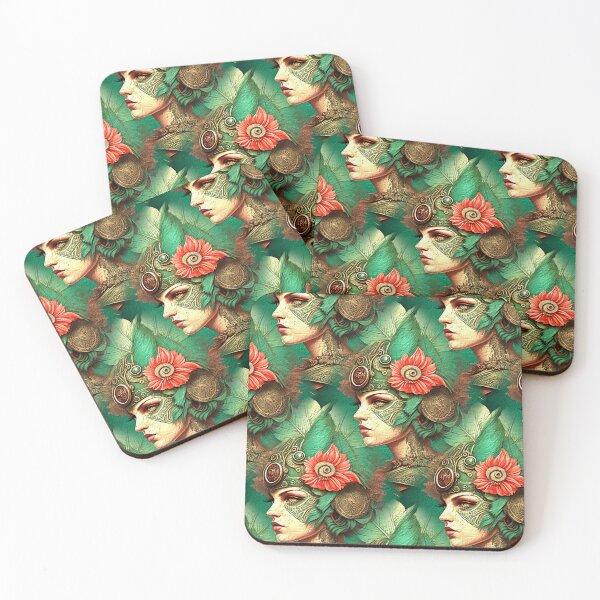 Item preview, Bio Punk Mythical Vintage Art Style Face designed and sold by MaxnGeorge.