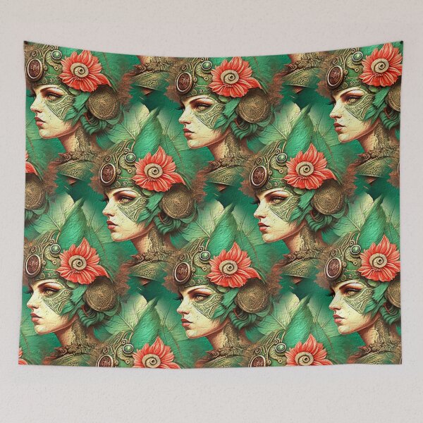 Item preview, Bio Punk Mythical Vintage Art Style Face designed and sold by MaxnGeorge.