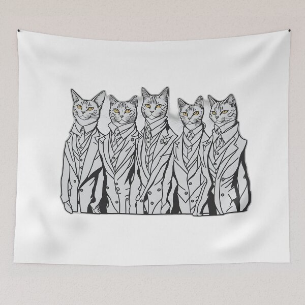 Item preview, Cat Couture: Feline Elegance in Suits Art designed and sold by FashionRex.
