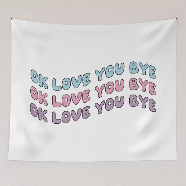Item preview, ok love you bye outlined - olivia dean designed and sold by Aesthetic Crew.