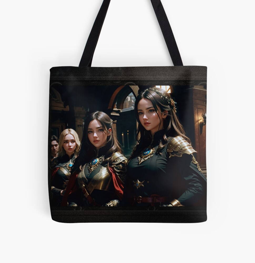 Readying For Battle Enthralling Fantasy AI Concept Art by Xzendor7 Decorative Tote Bag