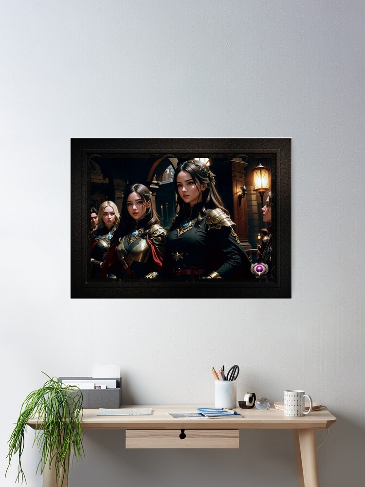 Readying For Battle Enthralling Fantasy AI Concept Art by Xzendor7 Wall Decor Poster