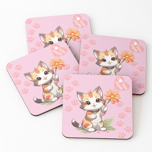 Item preview, Captivating Cat Artistry with Floral Delights: The Perfect Gift for Mom designed and sold by AlienSkinEyes.
