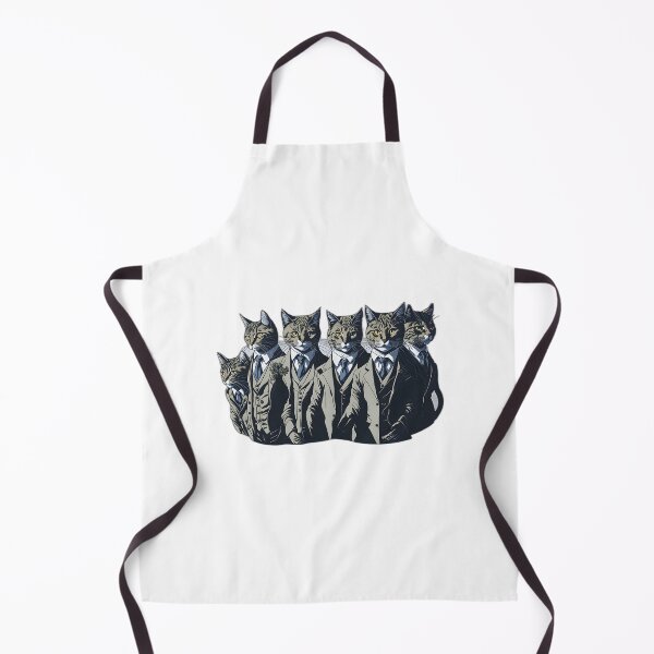 Item preview, Suave Feline Attire: Cats in Suits Art Collection designed and sold by FashionRex.