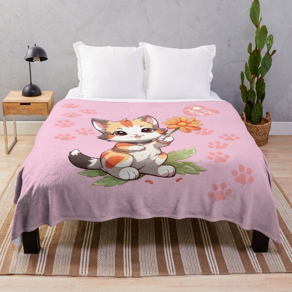Item preview, Captivating Cat Artistry with Floral Delights: The Perfect Gift for Mom designed and sold by AlienSkinEyes.