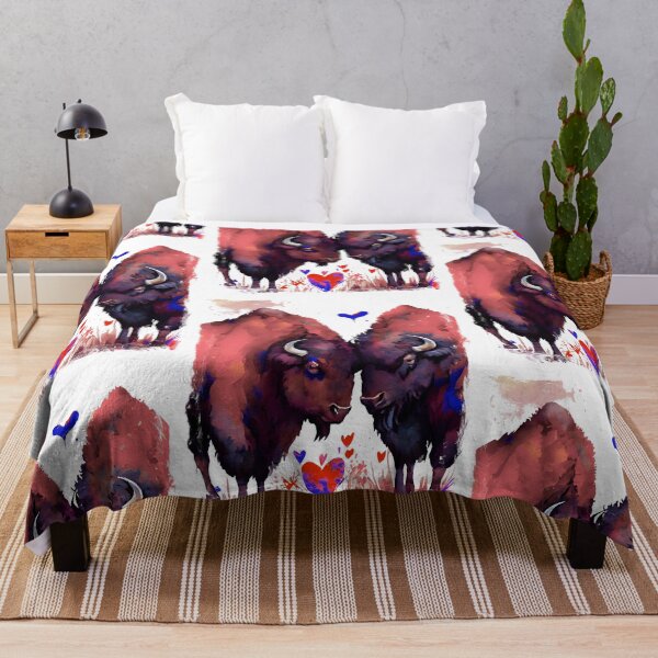 Item preview, Buffalo Bison Love - Red White Blue NY Football Fan designed and sold by SmileThreads.