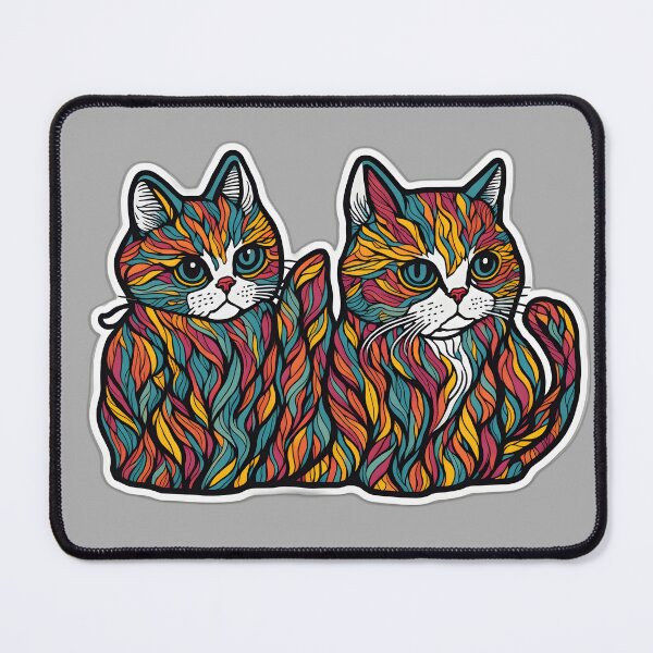 Item preview, Blushing Feline Delights: Cute Cat Art Collection designed and sold by FashionRex.