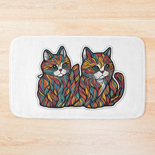 Item preview, Blushing Feline Delights: Cute Cat Art Collection designed and sold by FashionRex.