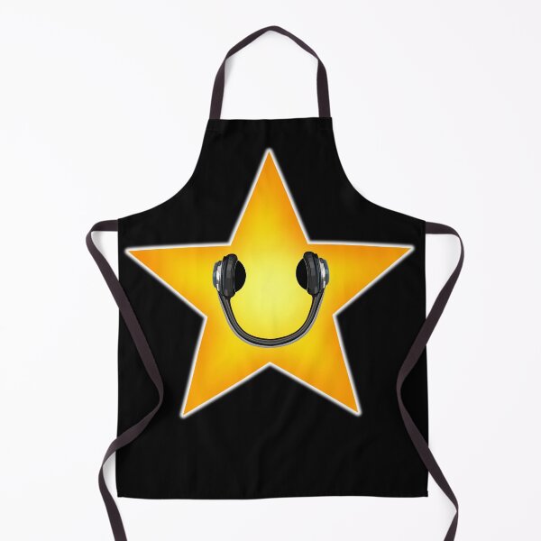 Item preview, Yellow Music Star with Headphones Smile designed and sold by Deborah Camp.