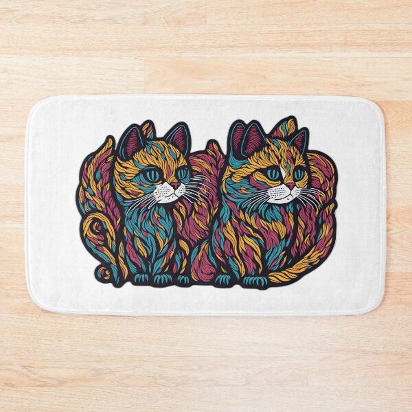 Item preview, Adorable Cat Blush: Whimsical Feline Art Collection designed and sold by FashionRex.