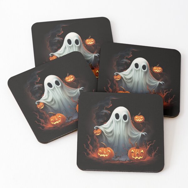 Item preview, Boo Ghost And Pumpkins designed and sold by Obsidian Ink by Wilshire.