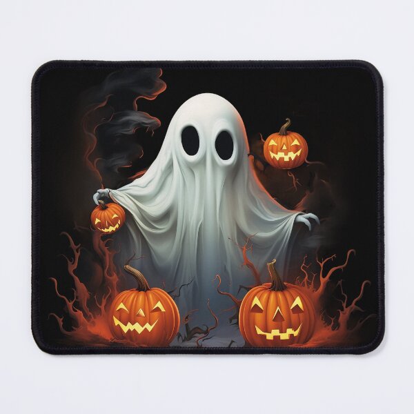 Item preview, Boo Ghost And Pumpkins designed and sold by Obsidian Ink by Wilshire.