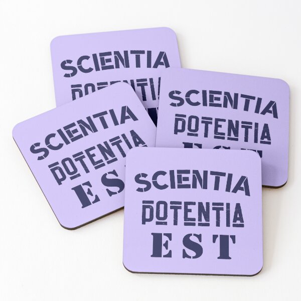 Item preview, Copy of Latin aphorism: Scientia Potentia  Est (Knowledge is power) designed and sold by artbleed.