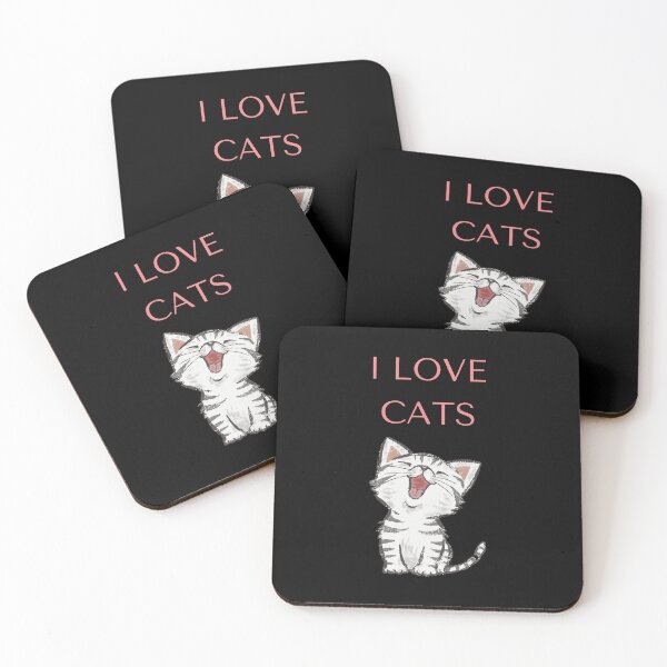 Aperçu de l'œuvre J'aime les chats amoureux des animaux créée et vendue par BoutiqueForAll.