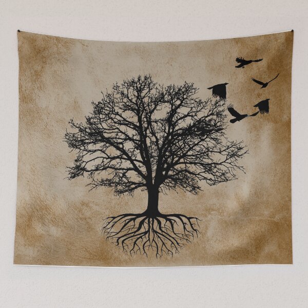 Item preview, Tree of Life - Crow Tree Modern Farmhouse Decor A823 designed and sold by byNicol.