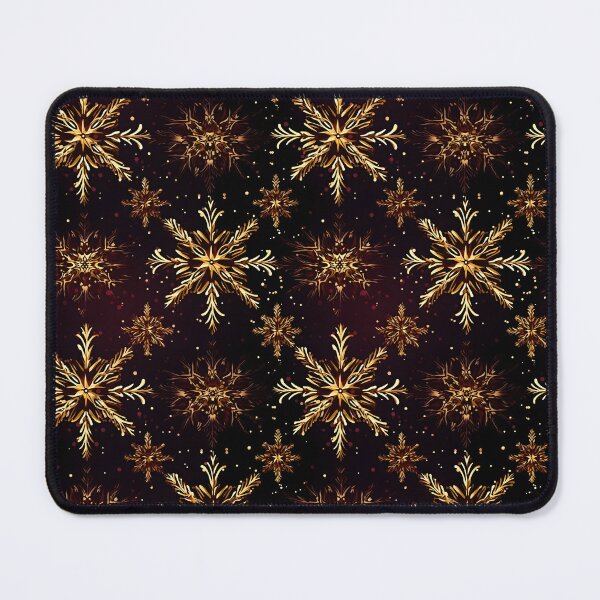 Item preview, Opulent Elegance: Goldleaf Glitter Butterfly and Snowflake Seamless Pattern designed and sold by AlienSkinEyes.