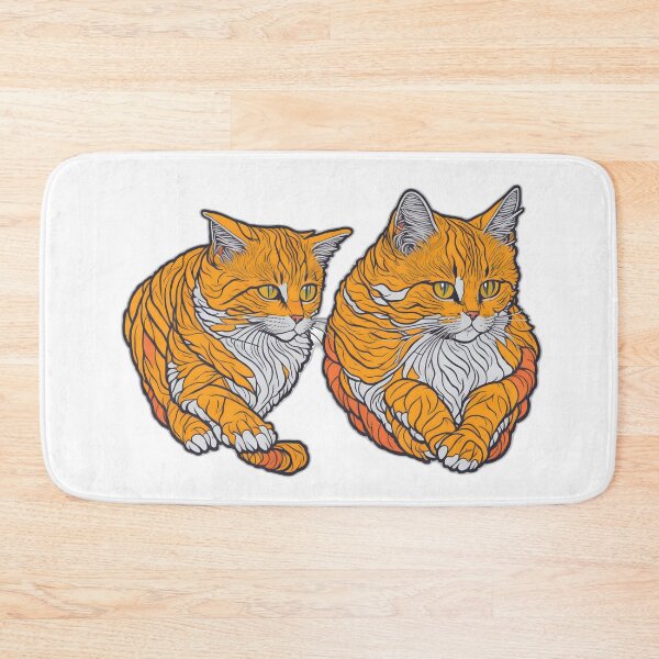 Item preview, Adorable Cat Blush: Whimsical Feline Art Collection designed and sold by FashionRex.