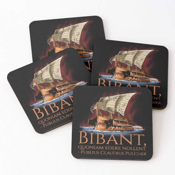 Item preview, Ancient Rome - Classical Latin Quote - First Punic War - Since they do not wish to eat, let them drink! designed and sold by Styrman.