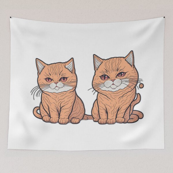 Item preview, Blushing Whiskers: Adorable Cat Expression Collection designed and sold by FashionRex.