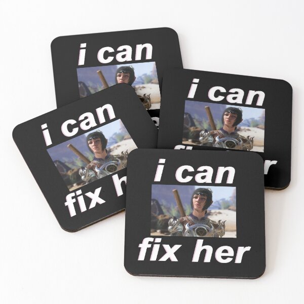 Item preview, (FOR DARK BACKGROUND) Shadowheart "I can fix her" designed and sold by cybarchangel.