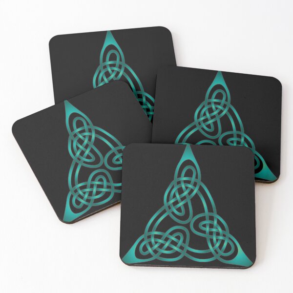 Item preview, Triangle Knot With Doubled Threads Aqua designed and sold by taiche.