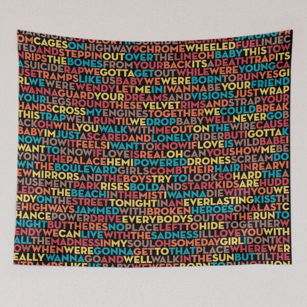 Item preview, Born To Run - Bruce Springsteen (lyrics) v.5 designed and sold by x1brett.