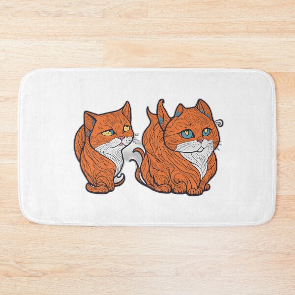 Item preview, Adorable Cat Blush: Whimsical Feline Art Collection designed and sold by FashionRex.