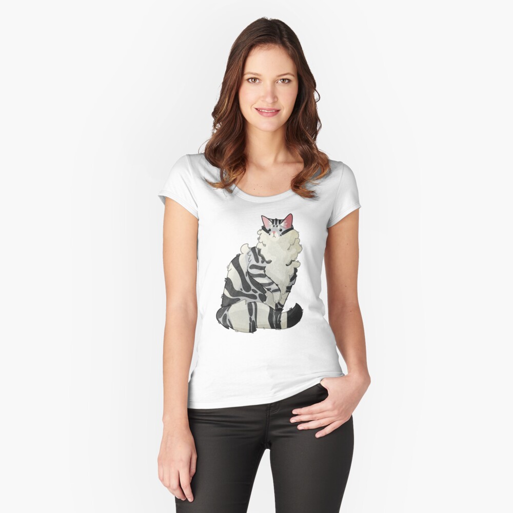 Item preview, Fitted Scoop T-Shirt designed and sold by FelineEmporium.