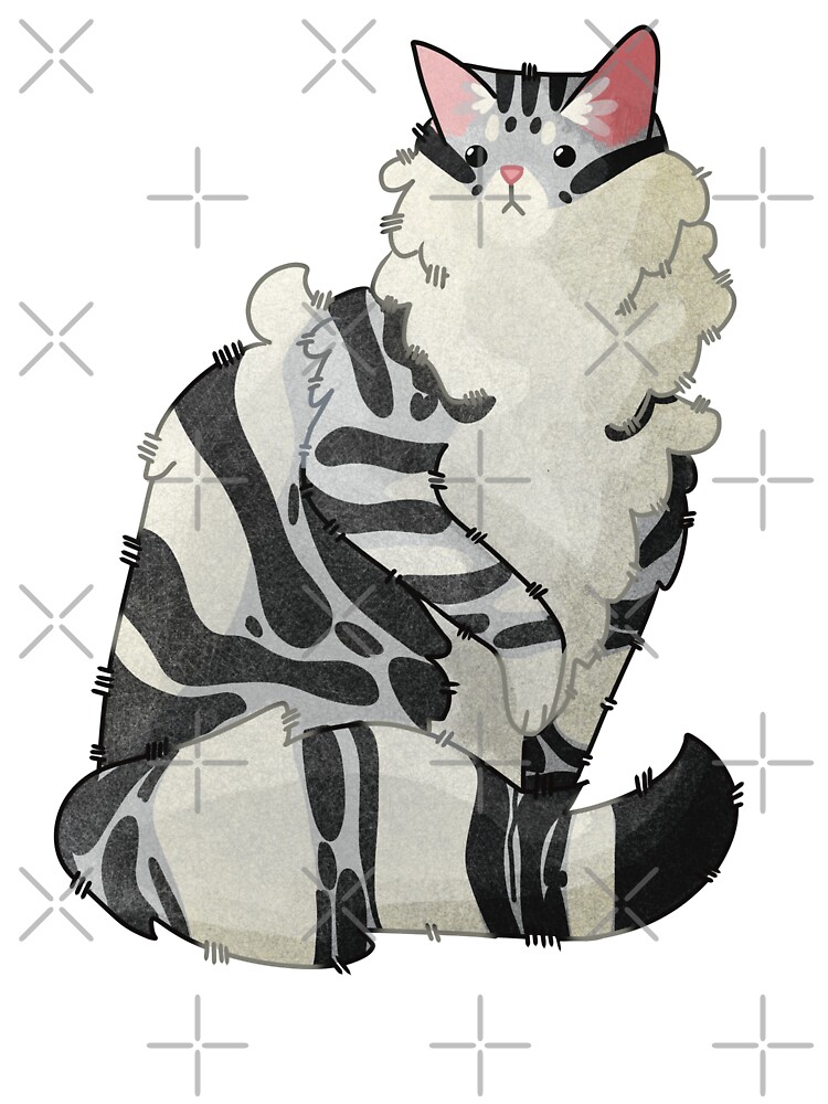 Thumbnail 2 of 2, Baby One-Piece, Silver norwegian forest cat designed and sold by FelineEmporium.