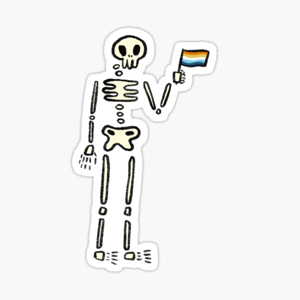 Artikel-Vorschau von Aroace Pride Skelett, designt und verkauft von tuppaware-art.