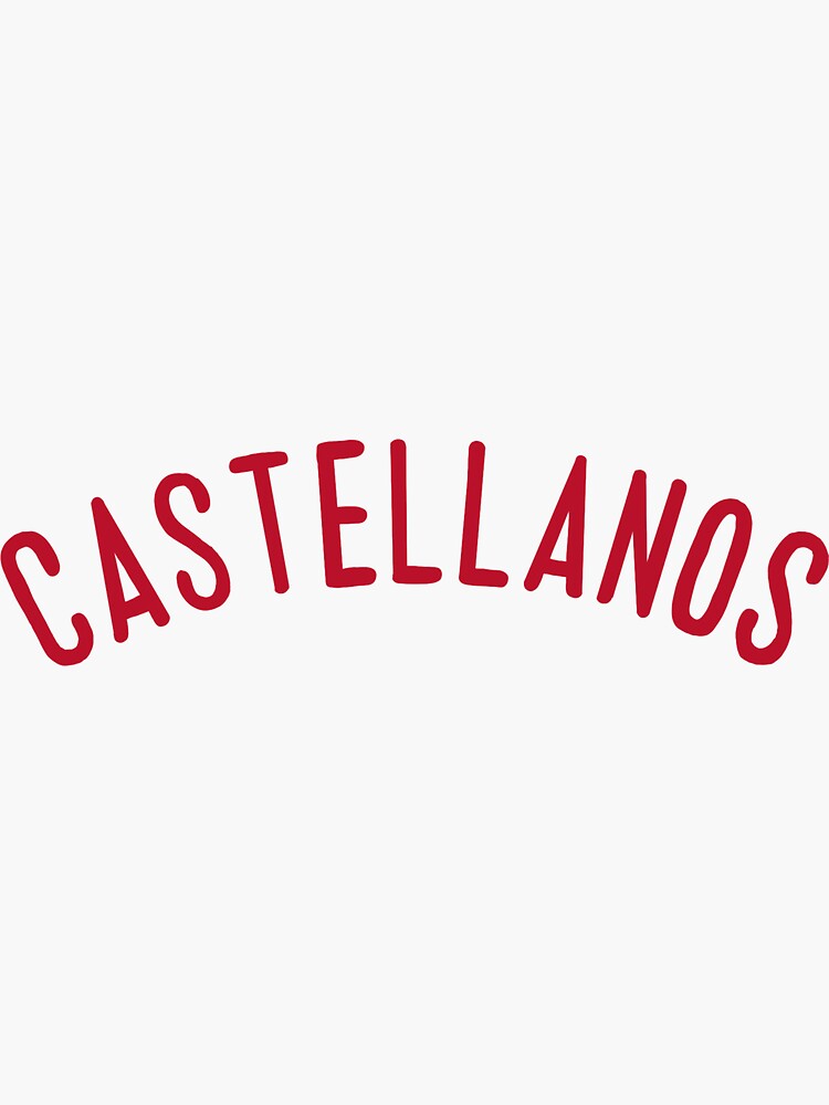 Nick Castellanos Jersey Sticker for Sale by meganhoban