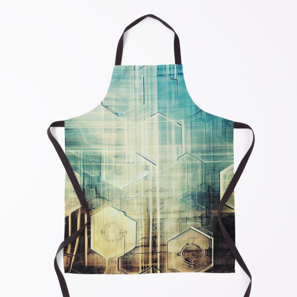 Item preview, Technological industrial 2d hexagons design designed and sold by WelSol.