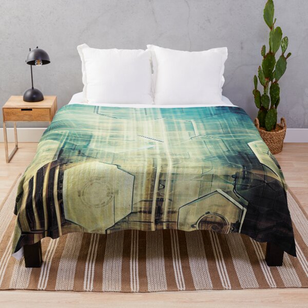 Item preview, Technological industrial 2d hexagons design designed and sold by WelSol.