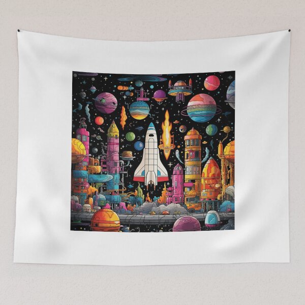 Item preview, Cosmic rocket launch designed and sold by PawelNature.