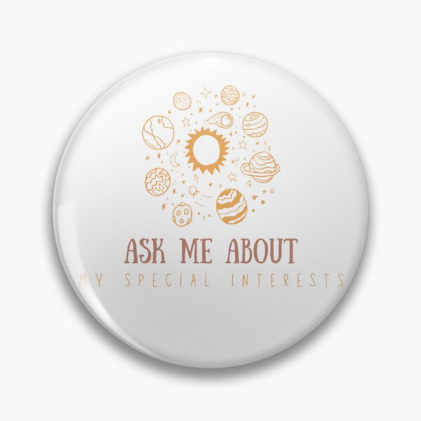 Item preview, Ask me about my special interests (space edition) designed and sold by audhdmuslimah.
