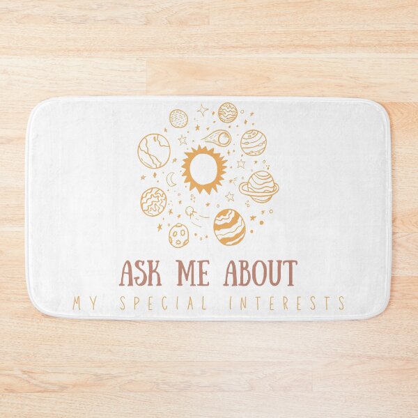 Item preview, Ask me about my special interests (space edition) designed and sold by audhdmuslimah.