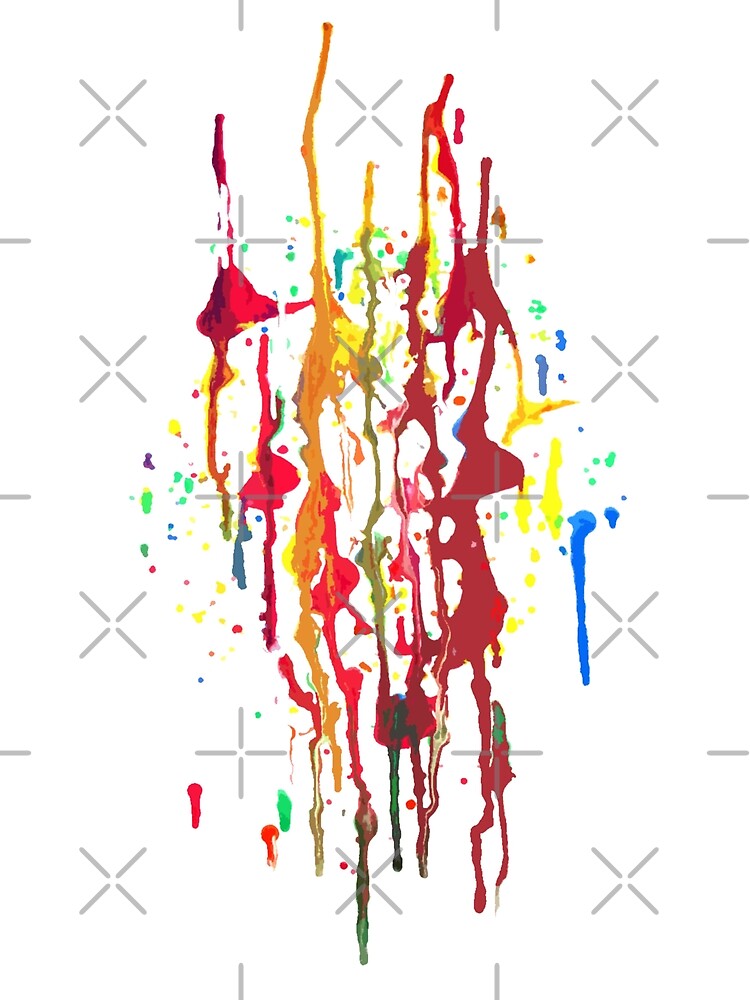 "Paint drip effect design" Poster by NatLouSil Redbubble