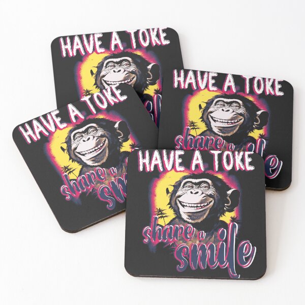 Item preview, Have a Toke, Share a Smile: Smiling Chimp designed and sold by DragonScar.