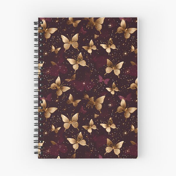 Item preview, Opulent Elegance: Goldleaf Glitter Butterfly and Snowflake Seamless Pattern designed and sold by AlienSkinEyes.