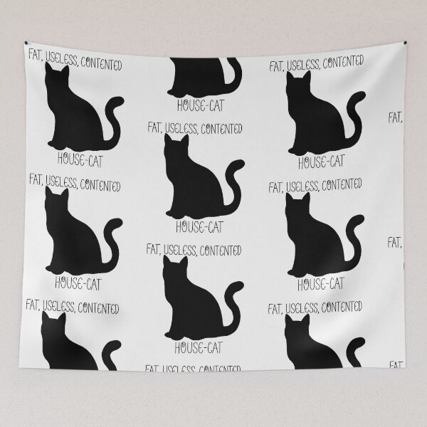 Item preview, Fat, Useless, Contented House-Cat designed and sold by DesignsByMarge.