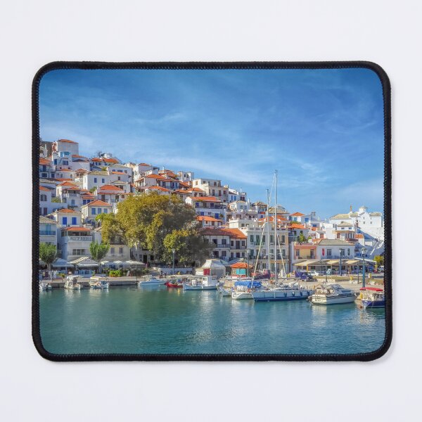 Item preview, Approaching Skopelos Harbour designed and sold by Viv Thompson Photography .