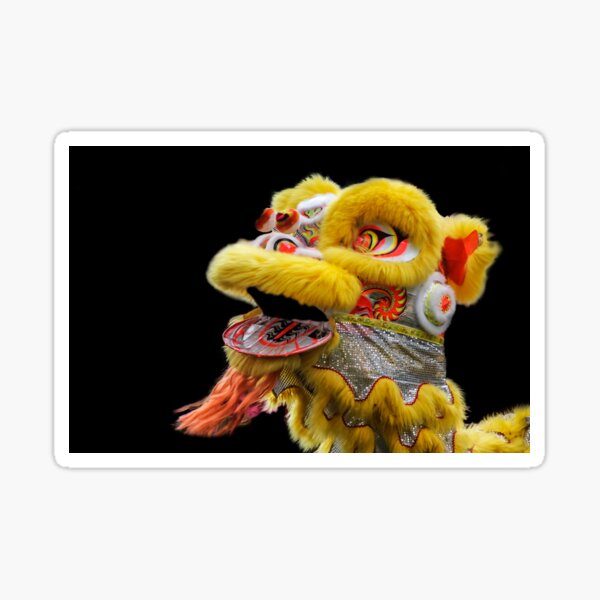 Chinese Lion Dancing Sticker