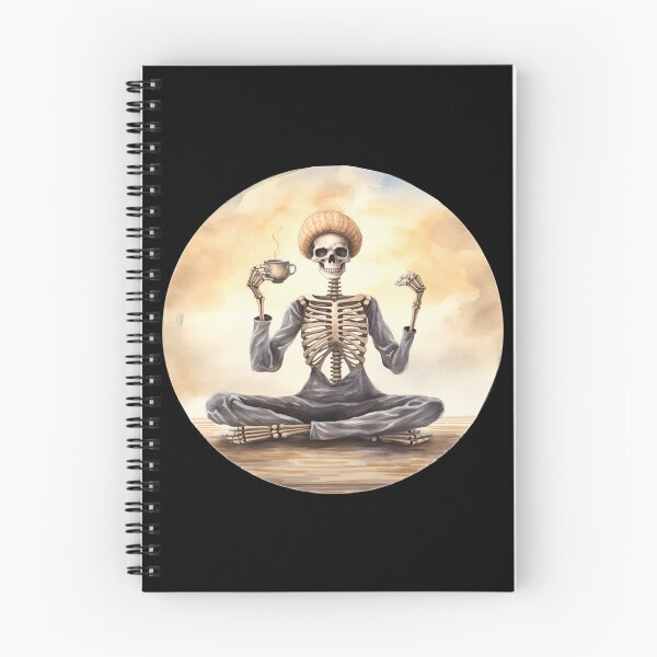 Item preview, Halloween Coffee Drinking Skeleton designed and sold by AnnaMDesign.