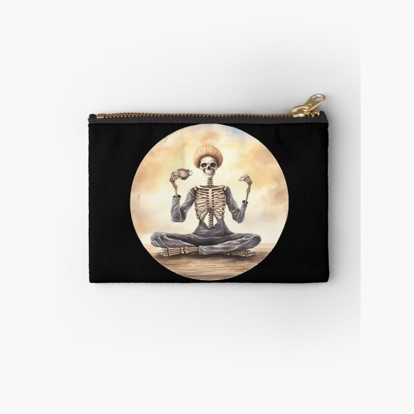 Item preview, Halloween Coffee Drinking Skeleton designed and sold by AnnaMDesign.