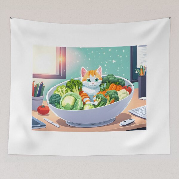 Item preview, Vege Cat  designed and sold by Everythingstakn.