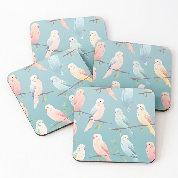 Item preview, Cottage core: Budgies pattern designed and sold by midmonty.