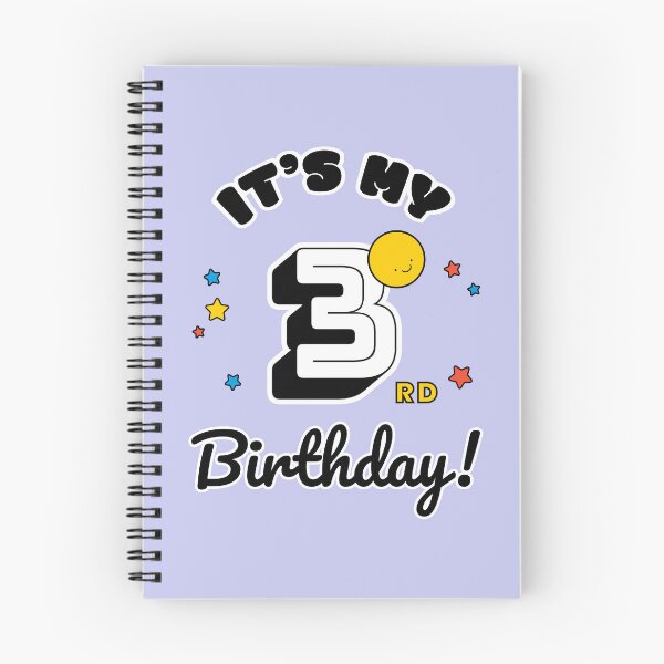 Item preview, Three Year Old Birthday - Happy Birthday - Birthday Party designed and sold by SallySunday.