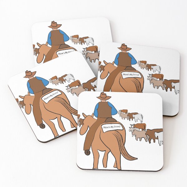 Item preview, How's my driving? Cattle drive. designed and sold by RickPostCo.