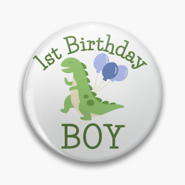 Item preview, 1st Birthday boy squad - cute dino dinosaur t-rex balloon party designed and sold by TNwandesignart.